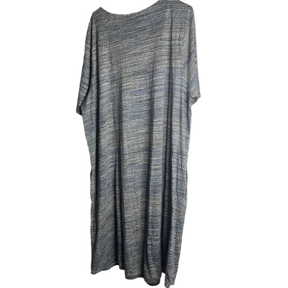 J. Jill Pure Jill Printed Shift Dress Women’s 3X Shadow Print Gray Knit New - Picture 2 of 7